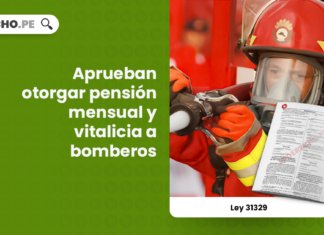 Ley 31329: aprueban otorgar pensión mensual y vitalicia a bomberos