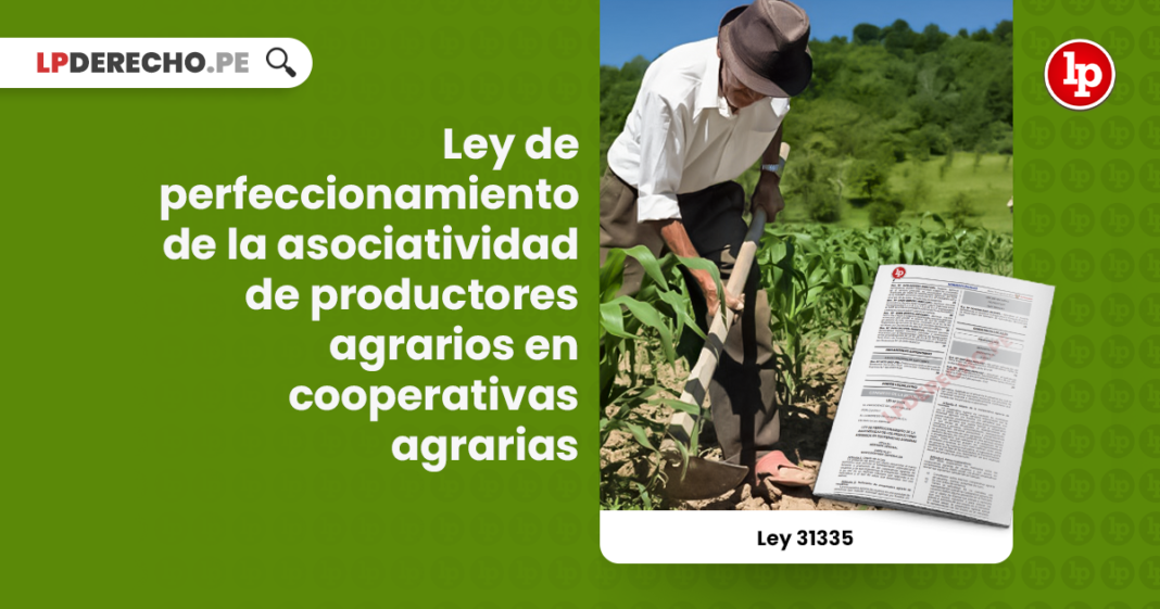 Ley de perfeccionamiento de la asociatividad de productores agrarios en cooperativas agrarias