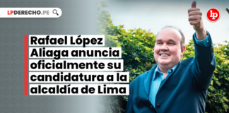 Rafael López Aliaga anuncia oficialmente su candidatura a la alcaldía de Lima