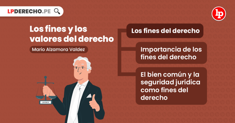 ¿cuáles Son Los Fines Del Derecho Bien Explicado Por Mario Alzamora Valdez Lpemk 0140