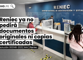 Reniec ya no pedirá documentos originales ni copias certificadas