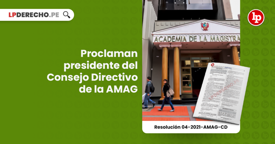 Proclaman presidente del Consejo Directivo de la AMAG