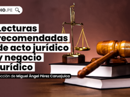 Lecturas recomendadas de acto jurídico y negocio jurídico