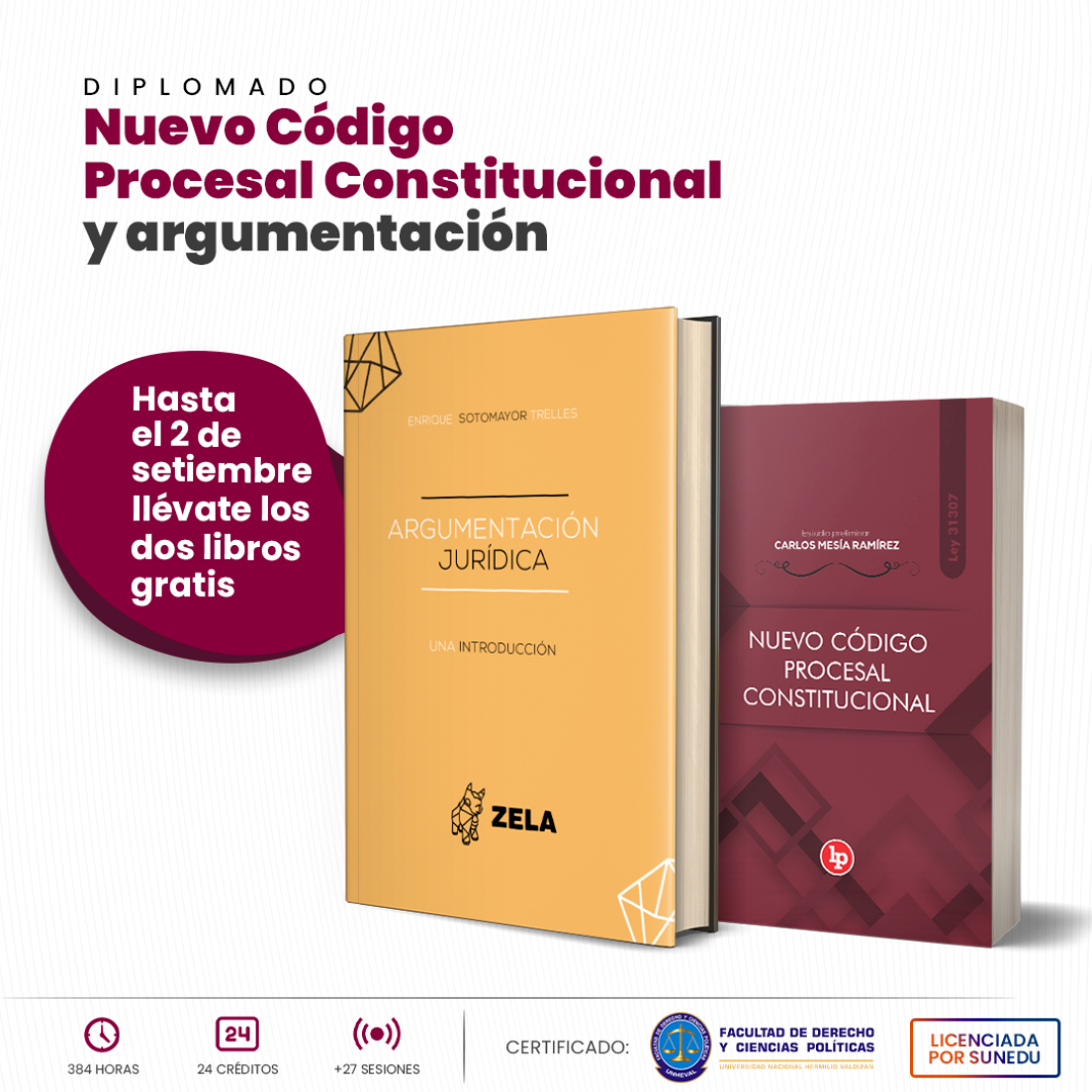 Diplomado Nuevo Código Procesal Constitucional Y Argumentación Inicio 8 De Setiembre Virtual Lp 7092