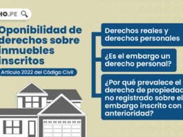 Oponibilidad de derechos sobre inmuebles inscritos (artículo 2022 del Código Civil)