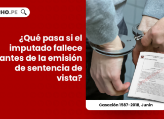 ¿Qué pasa si el imputado fallece antes de la emisión de sentencia de vista?