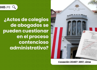 ¿Actos de colegios de abogados se pueden cuestionar en el proceso contencioso administrativo?