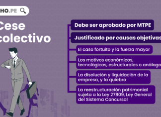 Cese colectivo con logo de LP Derecho
