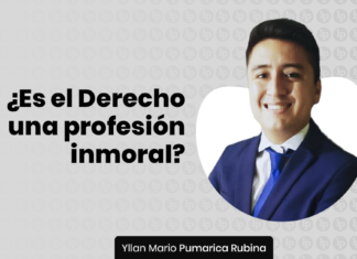 ¿Es el Derecho una profesión inmoral? con logo de LP