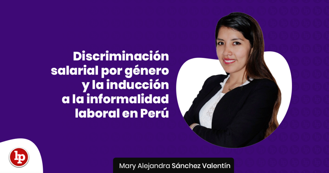 Discriminación salarial por género y la inducción a la informalidad laboral en Perú con logo de LP
