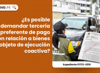 ¿Es posible demandar tercería preferente de pago en relación a bienes objeto de ejecución coactiva?