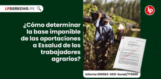 ¿Cómo determinar la base imponible de las aportaciones a Essalud de los trabajadores agrarios?