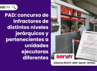 PAD: concurso de infractores de distintos niveles jerárquicos y pertenecientes a unidades ejecutoras diferentes
