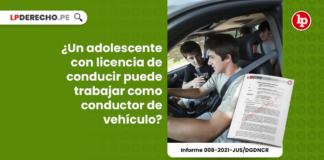 ¿Un adolescente con licencia de conducir puede trabajar como conductor de vehículo?