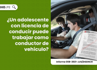 ¿Un adolescente con licencia de conducir puede trabajar como conductor de vehículo?