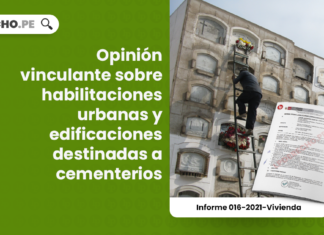 Opinión vinculante sobre habilitaciones urbanas y edificaciones destinadas a cementerios