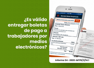 ¿Es válido entregar boletas de pago a trabajadores por medios electrónicos?