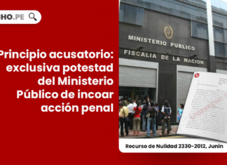 Principio acusatorio: exclusiva potestad del Ministerio Público de incoar acción penal