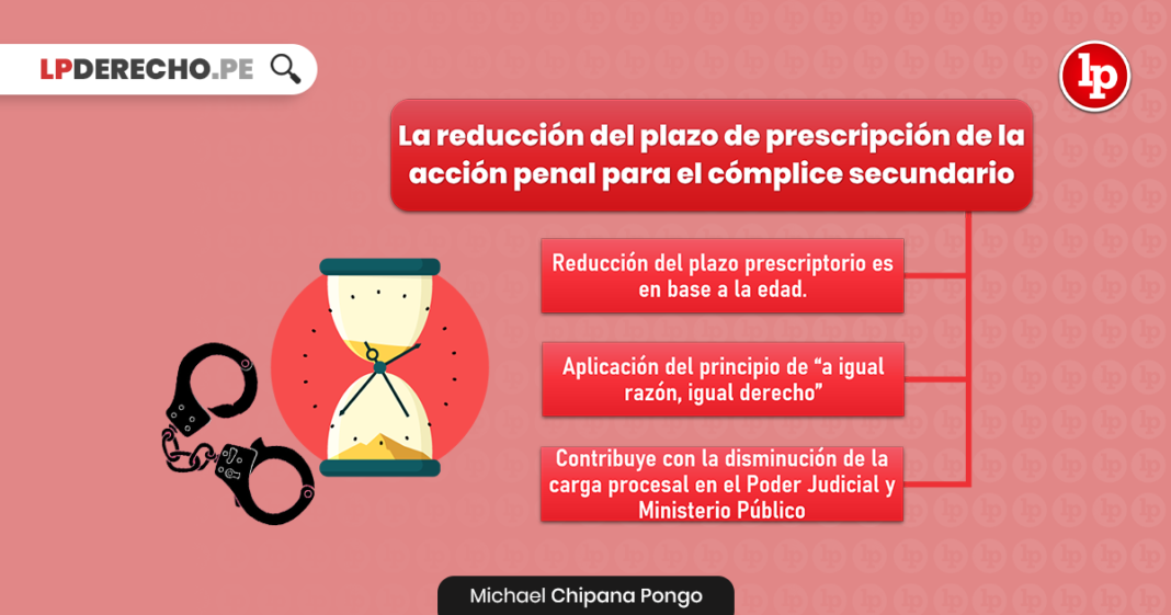reducción del plazo de prescripción de la acción penal para el cómplice secundario con logo de LP