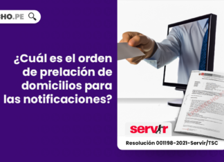¿Cuál es el orden de prelación de domicilios para las notificaciones?