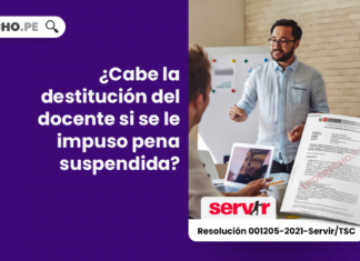 ¿Cabe la destitución del docente si se le impuso pena suspendida?