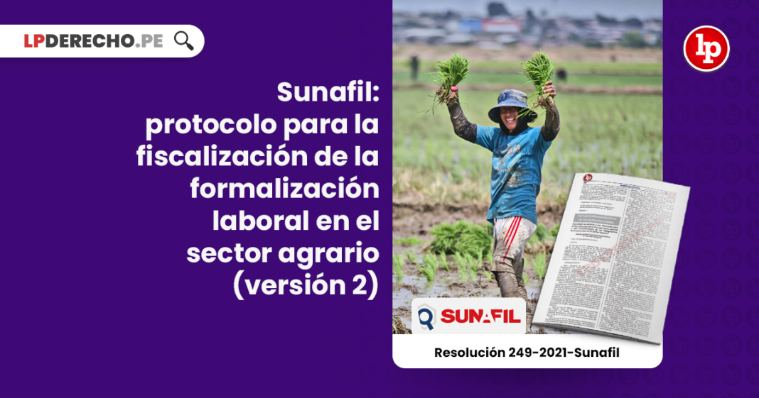 Sunafil: protocolo para la fiscalización de la formalización laboral en el sector agrario (versión 2)