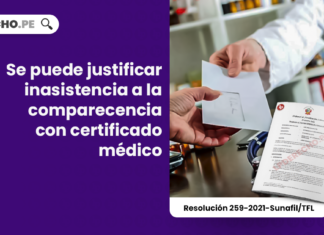 Se puede justificar inasistencia a la comparecencia con certificado médico