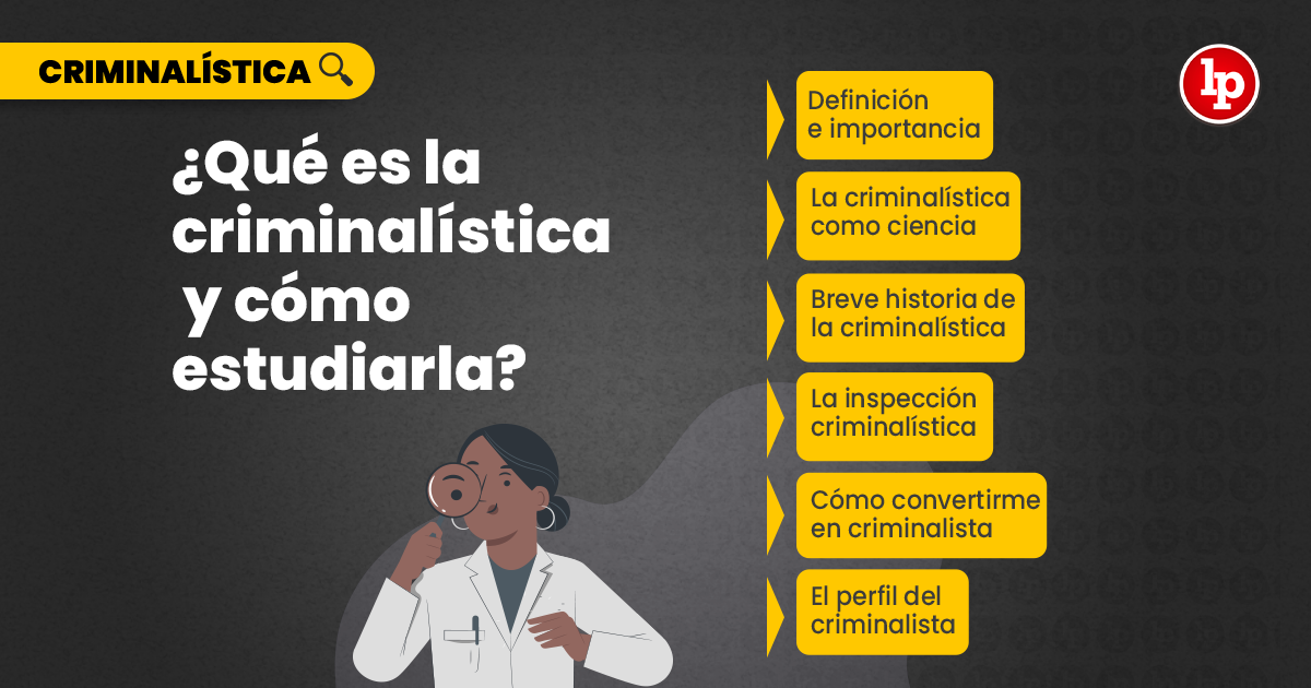 VÍDEO] ¿Qué es la criminalística y cómo estudiarla? | LP