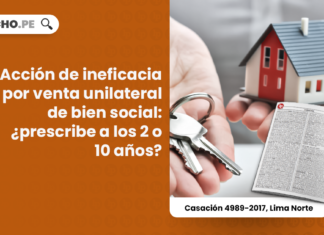 Acción de ineficacia por venta unilateral de bien social: ¿prescribe a los 2 o 10 años?