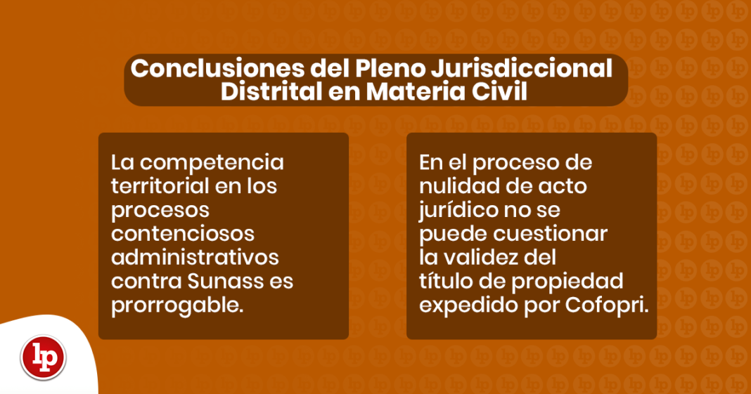 Conclusiones del Pleno Jurisdiccional Distrital en Materia Civil - LPDerecho