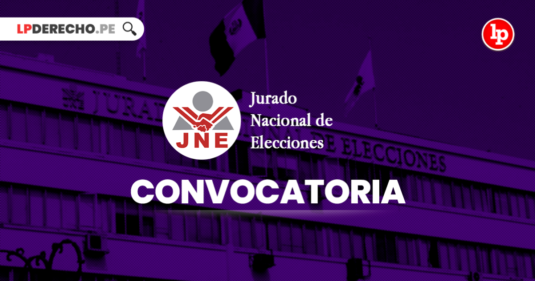 Convocatoria-Jurado Nacional de Elecciones-LP