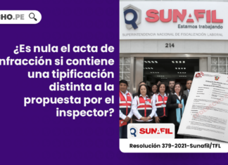 ¿Es nula el acta de infracción si contiene una tipificación distinta a la propuesta por el inspector?