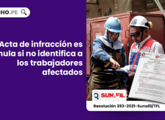 Acta de infracción es nula si no identifica a los trabajadores afectados