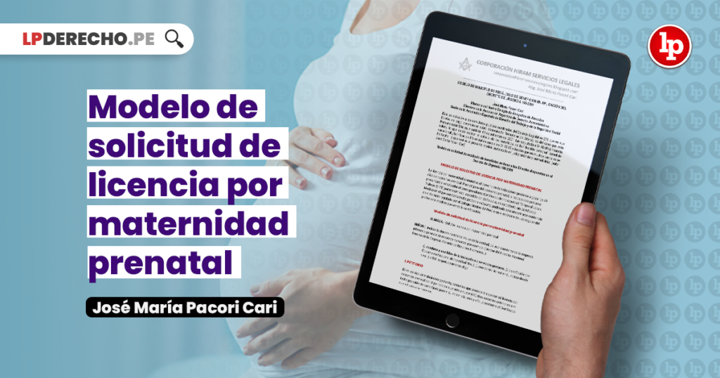 Modelo De Solicitud De Licencia Por Maternidad lpderecho.pe