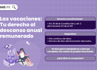 vacaciones en el ordenamiento peruano - LP derecho
