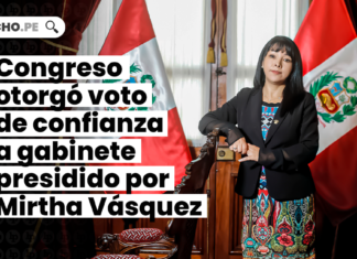 Congreso otorgó voto de confianza a gabinete presidido por Mirtha Vásquez
