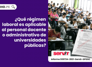¿Qué régimen laboral es aplicable al personal docente o administrativo de universidades públicas? [Informe 000724-2021-Servir-GPGSC]