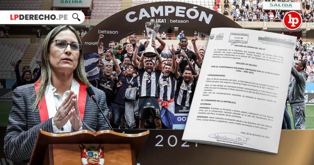 Congreso: Presentan moción de saludo a Alianza Lima por campeonar en el año del Bicentenario