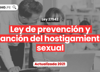 Ley de prevención y sanción del hostigamiento sexual (Ley 27942)