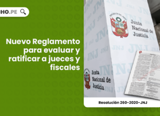 Nuevo Reglamento para evaluar y ratificar a jueces y fiscales [Resolución 260-2020-JNJ]