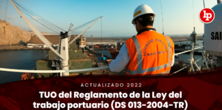 TUO del Reglamento de la Ley del trabajo portuario (Decreto Supremo 013-2004-TR)