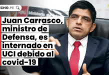 Juan Carrasco, ministro de Defensa, es internado en UCI debido al covid-19