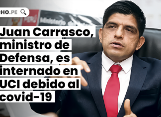 Juan Carrasco, ministro de Defensa, es internado en UCI debido al covid-19