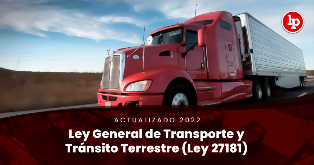 Ley General de Transporte y Tránsito Terrestre (Ley 27181)