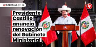 Presidente Castillo anuncia renovación del Gabinete Ministerial