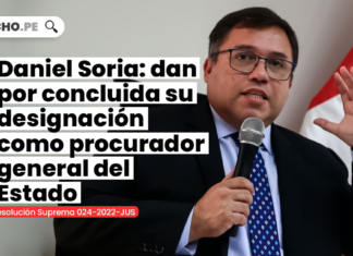 Daniel Soria: dan por concluida su designación como procurador general del Estado [RS 024-2022-JUS]