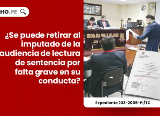 ¿Se puede retirar al imputado de la audiencia de lectura de sentencia por falta grave en su conducta?