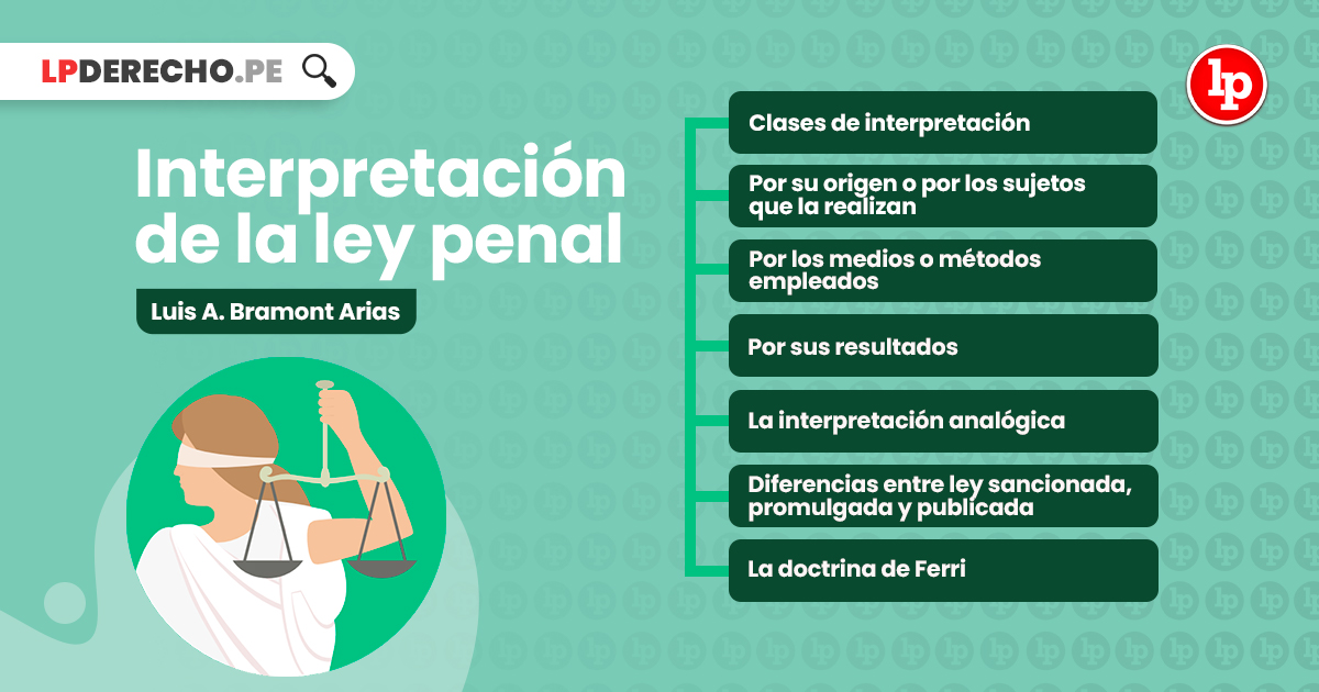 Interpretación de la ley penal, explicado por Luis A. Bramont Arias | LP