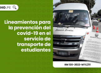 Lineamientos para la prevención del covid-19 en el servicio de transporte de estudiantes