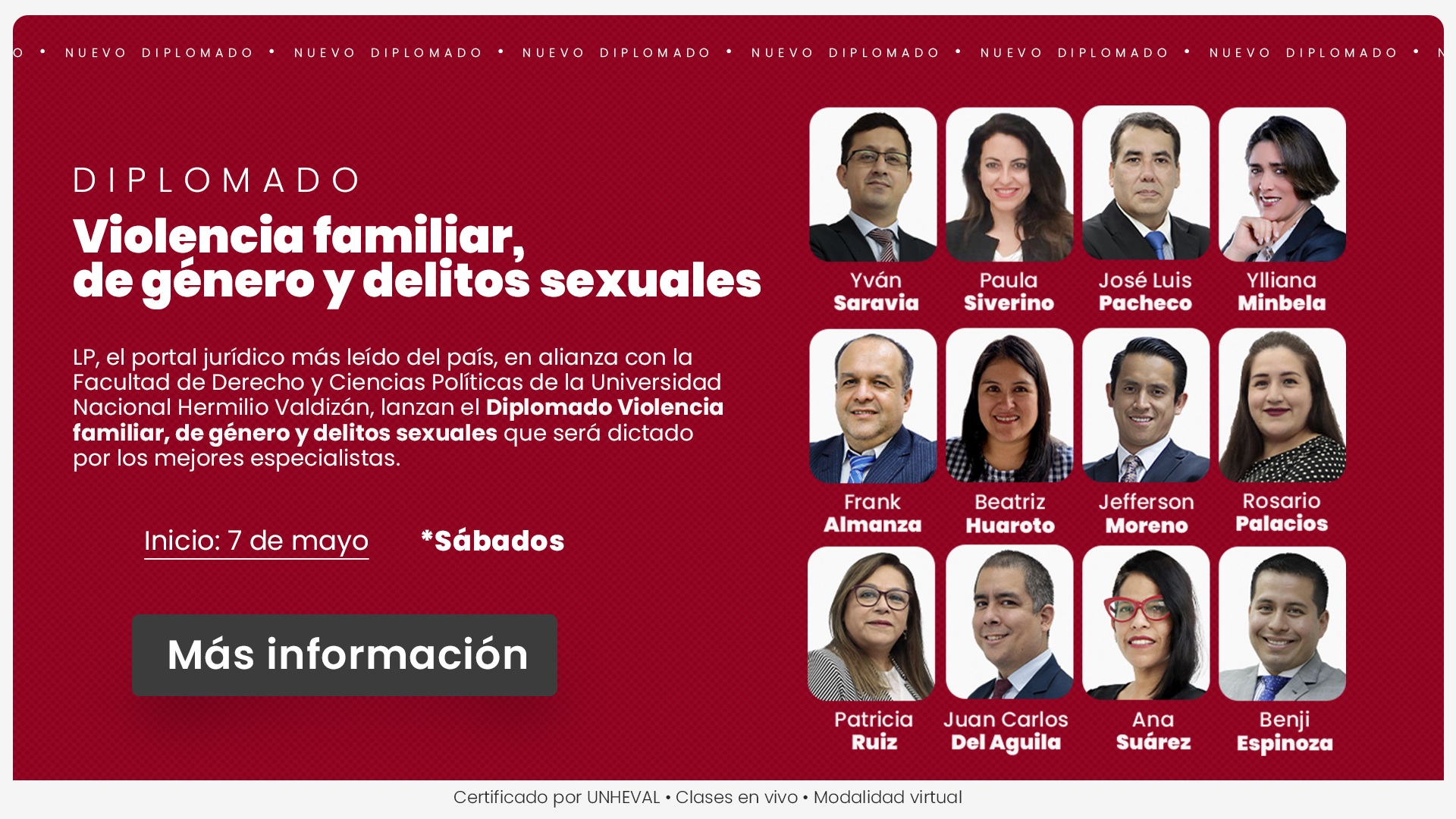 BANNER DIPLOMADO VIOLENCIA FAMILIAR, DE GENERO Y DELITOS SEXUALES DOCENTES-